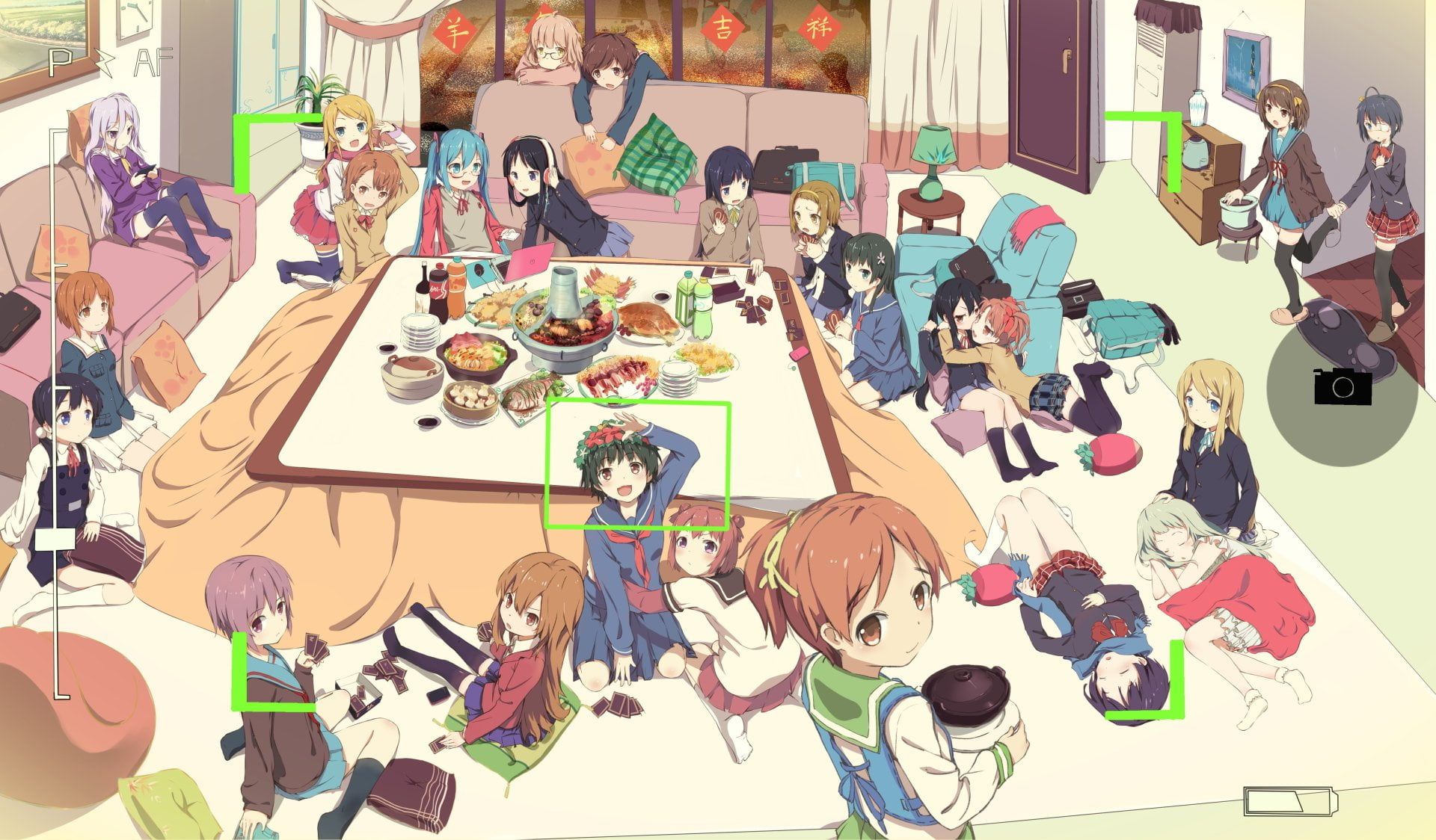 Wallpaper Anime, Crossover, Akari Akaza, Anohana2, Chunibyo & Other Delusions Wallpaper, Anime