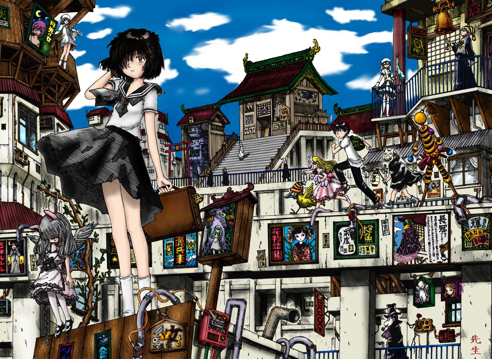 Wallpaper Anime, Mysterious Girlfriend X, Manga