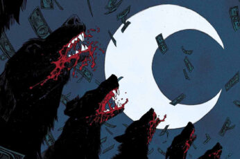 Wallpaper Black Dog Illustrations, Moon Knight