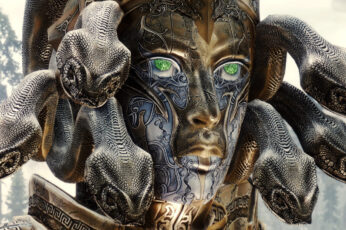 Wallpaper Fantasy Art, Mask, Medusa, The Elder