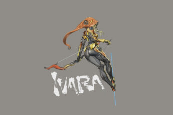 Wallpaper Ivara Character Illustration, Warframe