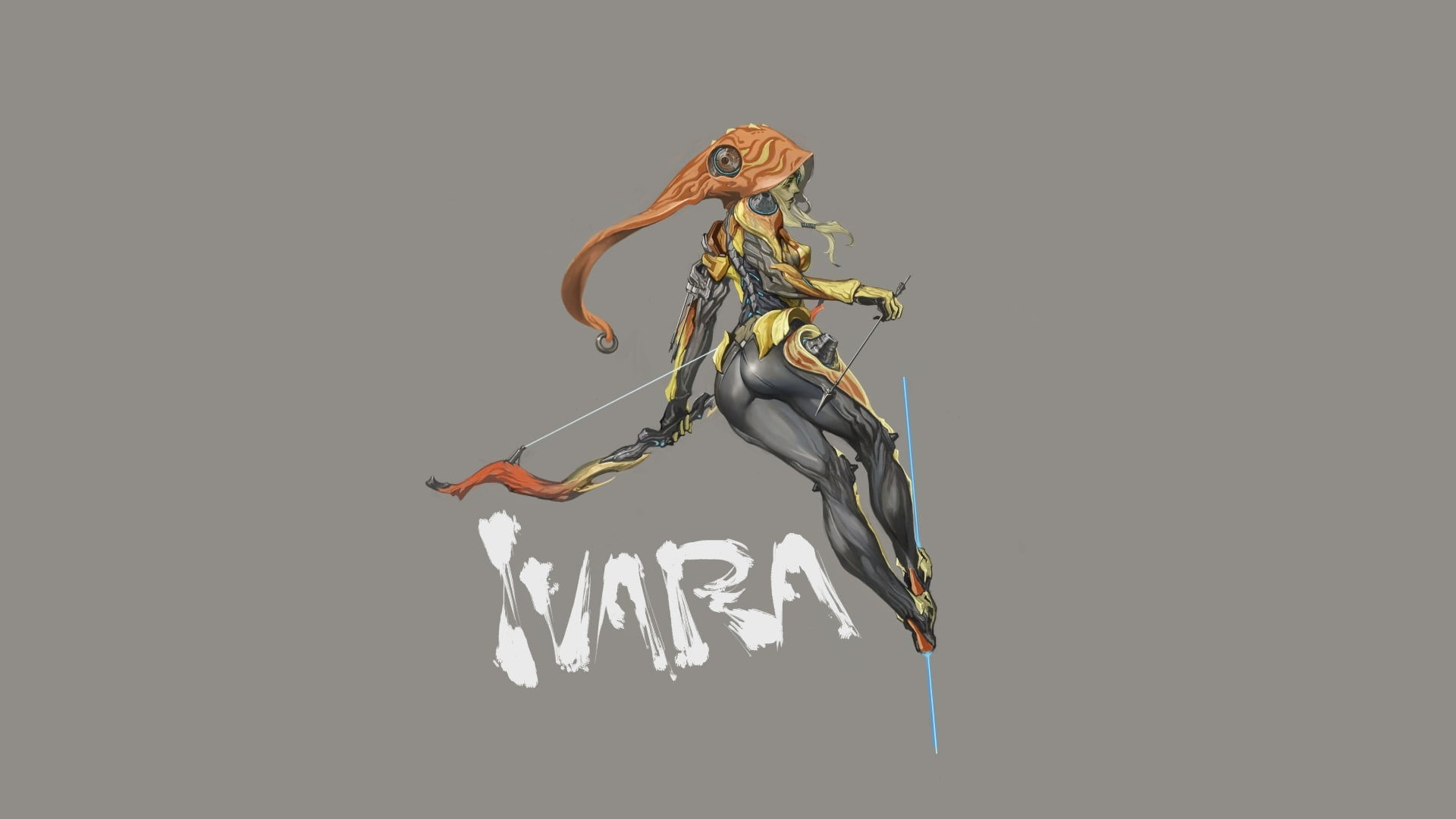 Wallpaper Ivara Character Illustration, Warframe, Warframe Wallpaper, Game