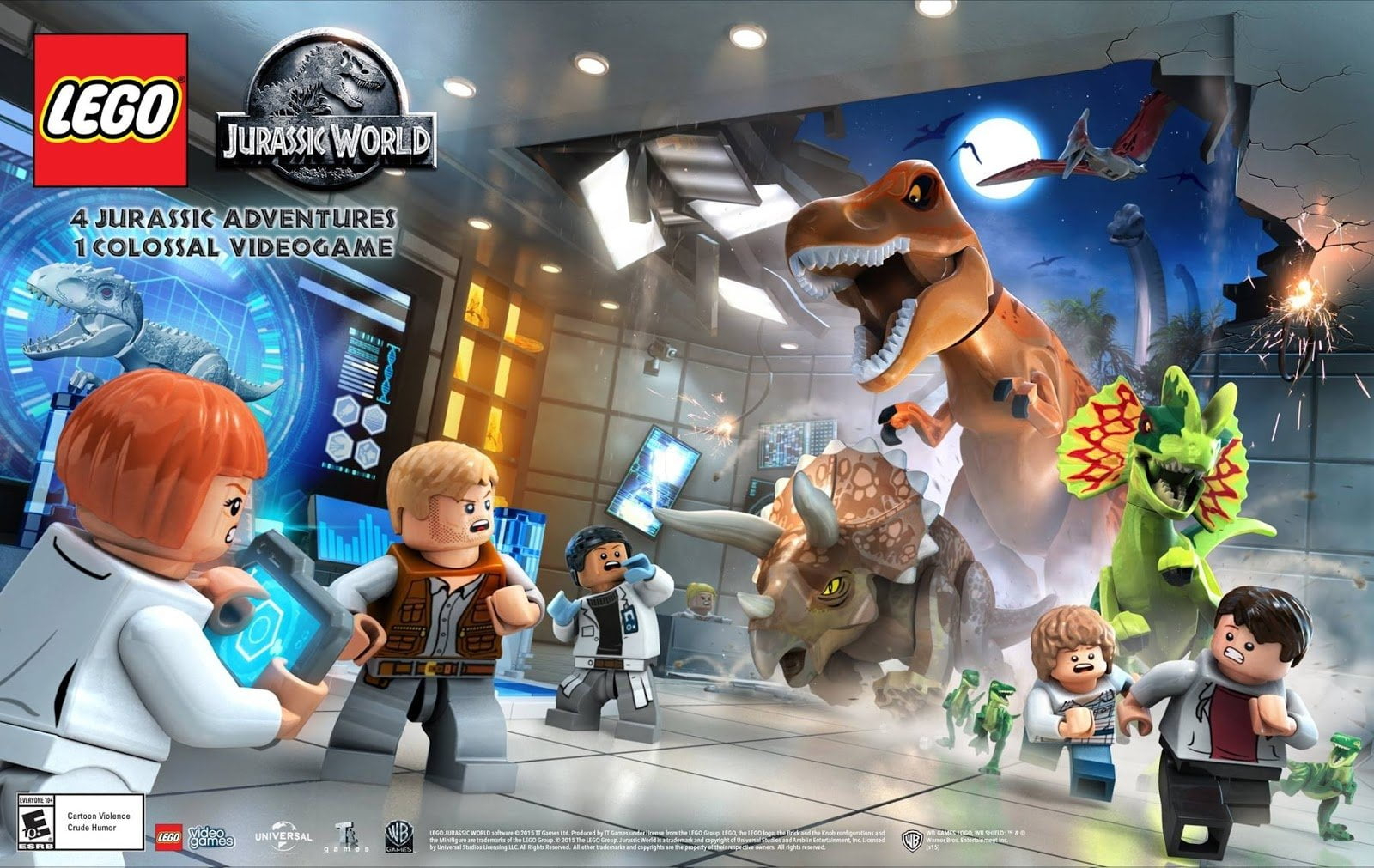 Wallpaper Lego, Lego Jurassic World, Dinosaur