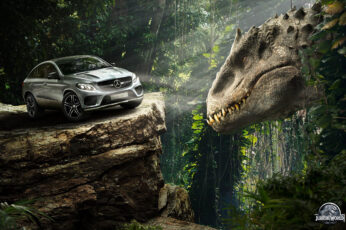 Wallpaper Mercedes Benz Gle Coupe Jurassic World
