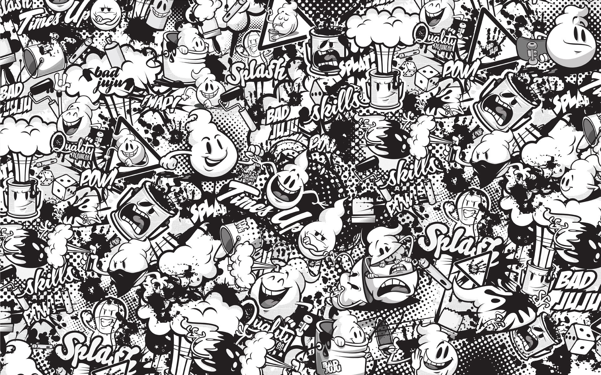 Wallpaper Cartoon Characters Print, Figure