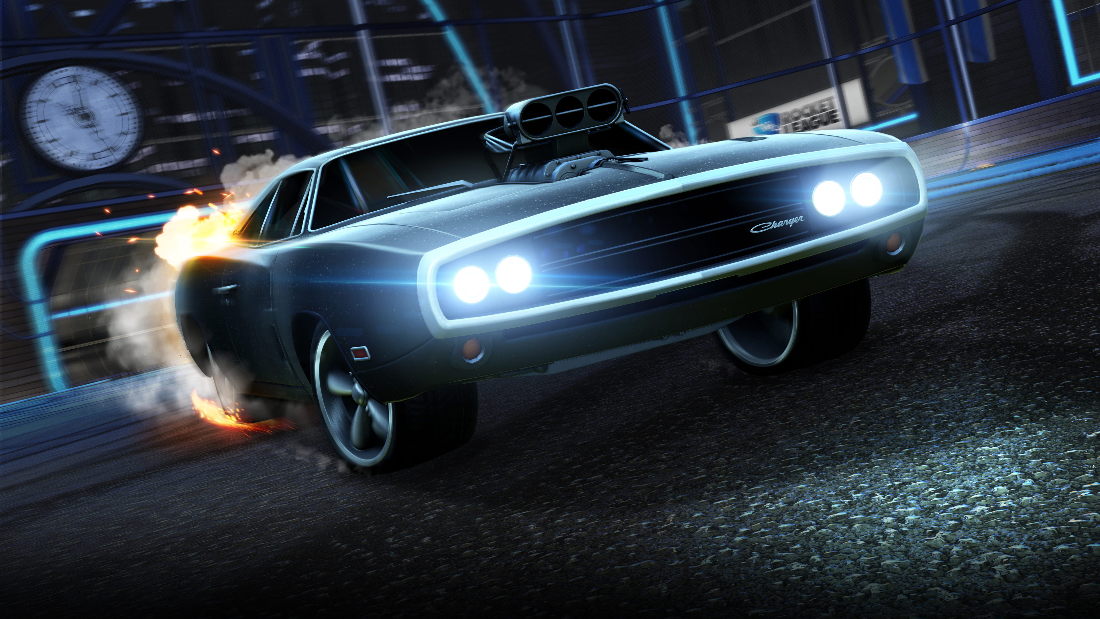 Wallpaper Fast And Furious, 4k, Dodge Charger, Rocket League Wallpaper, Game