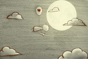 Wallpaper Look For Love, Doodle Drawing
