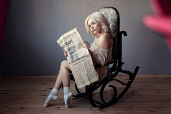 Wallpaper Newspapers, Socks, Blonde, Women, Feet