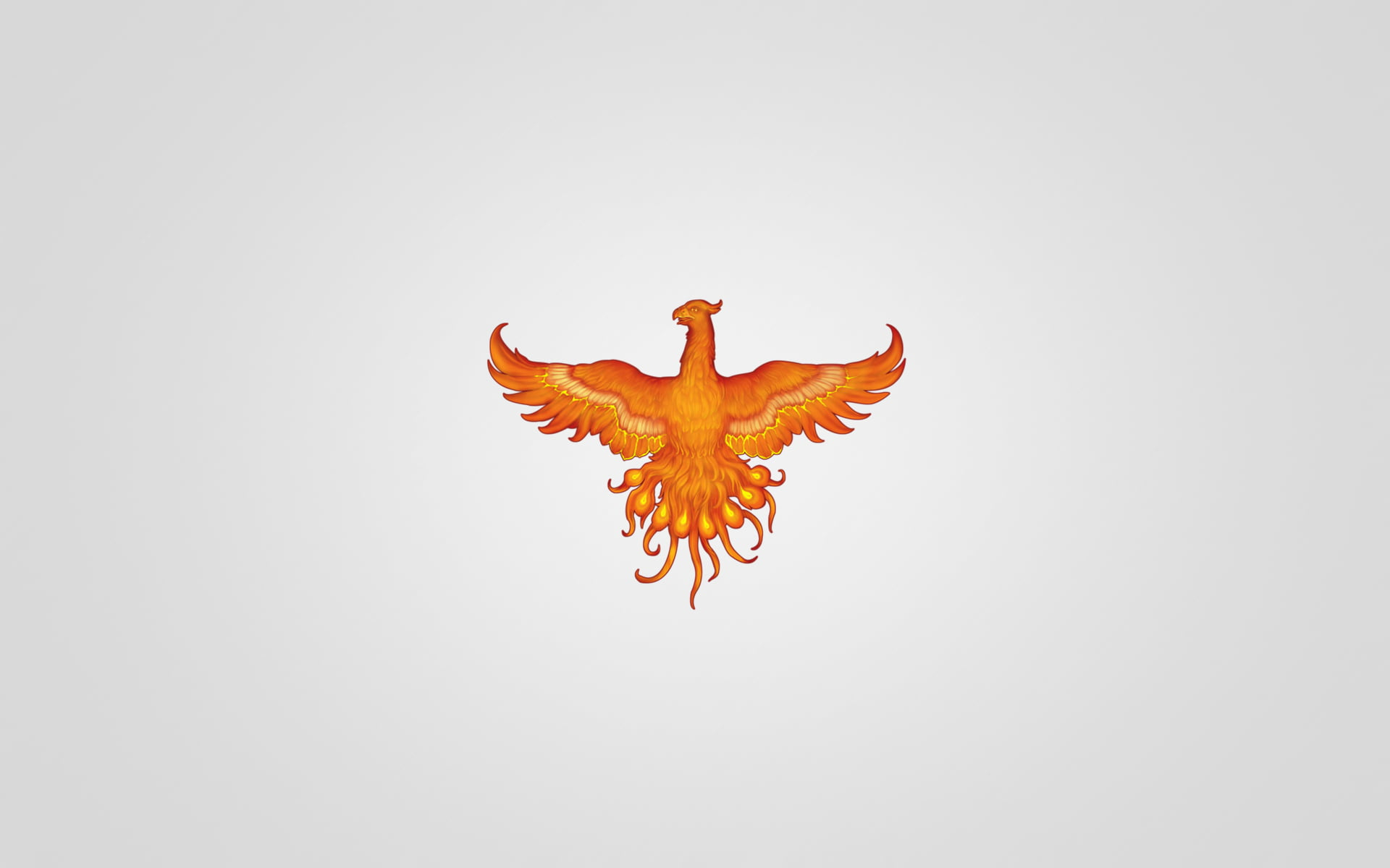 Wallpaper Pokemon Flame Bird Logo, Minimalism