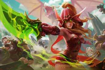 Wallpaper Sword Hearthstone Heroes Of Warcraft