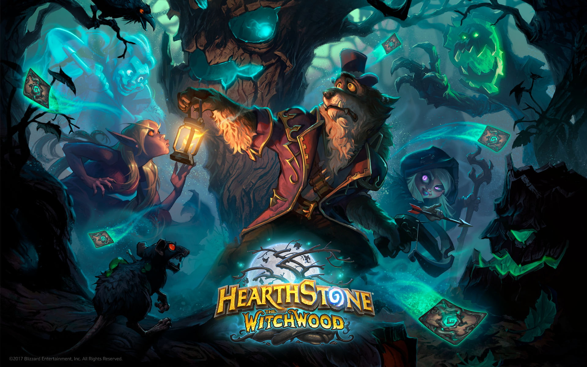 Wallpaper The Witchwood Hearthstone, Hearthstone Wallpaper, Game