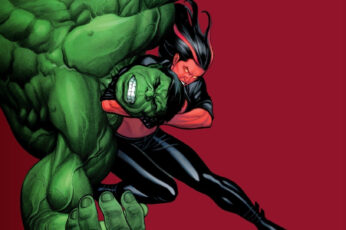 Wallpaper Comics, Hulk, Red She Hulk, Green Color