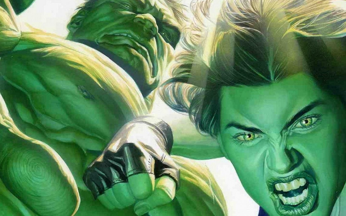 Wallpaper Comics, Hulk, She Hulk, Green Color