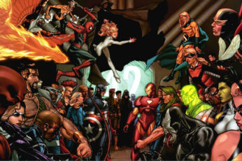 Wallpaper Comics, Marvel Civil War, Battle