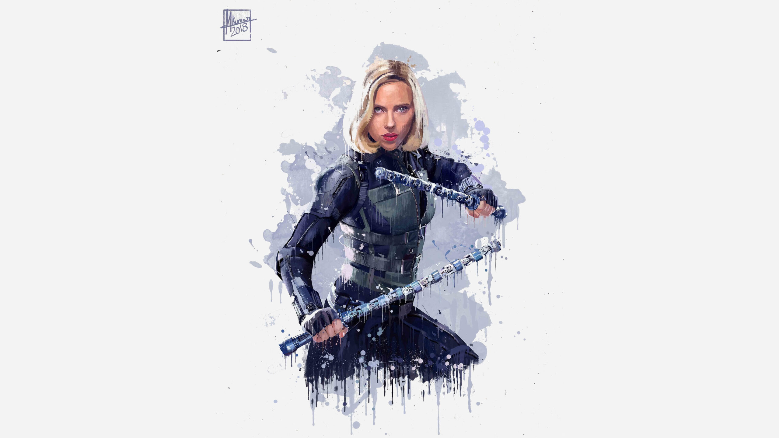 Wallpaper Figure, Blonde, Scarlett Johansson