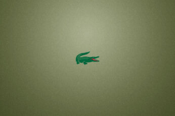 Wallpaper Lacoste, Logo, Crocodile, Green Color