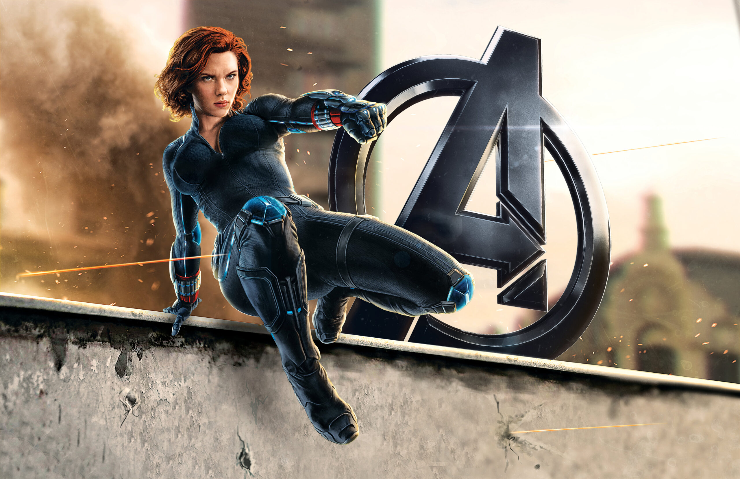 Wallpaper Marvel Avengers Black Widow, Girl, Natasha Romanoff, Movies