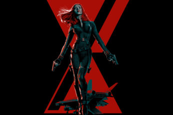 Wallpaper Scarlett Johansson, Art, Black Widow