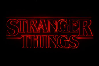 Wallpaper Stranger Things, Logo, Netflix, Minimal