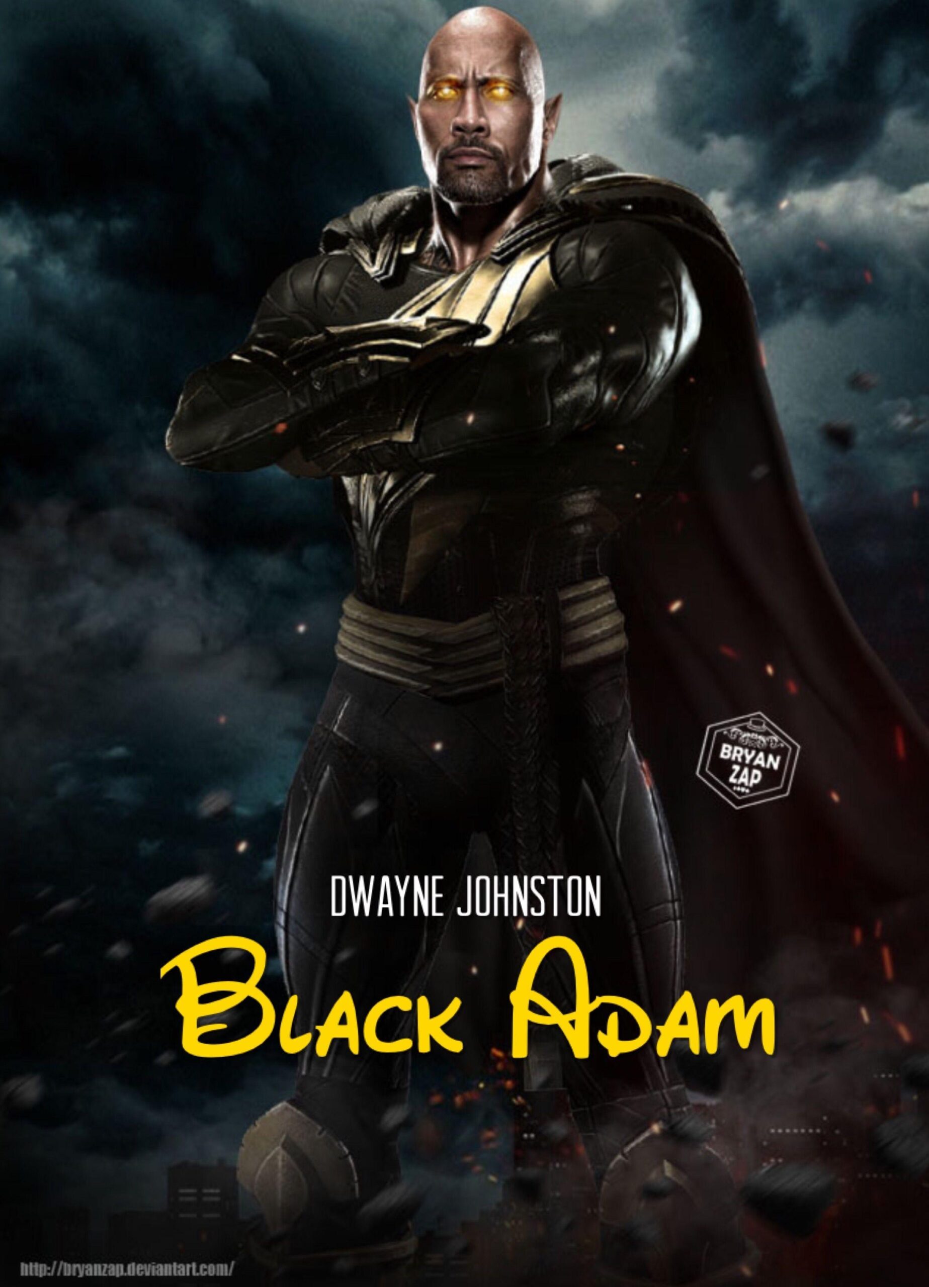 Black Adam The Rock Art HD Free Desktop Wallpaper