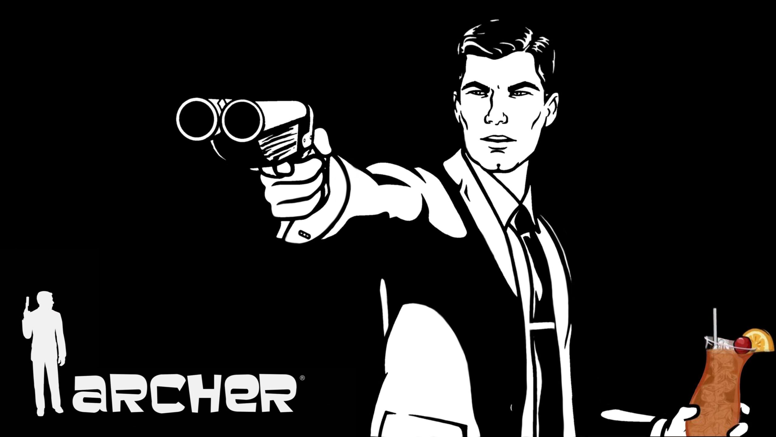 Archer Windows 11 Wallpaper 4k, Archer, Cartoons