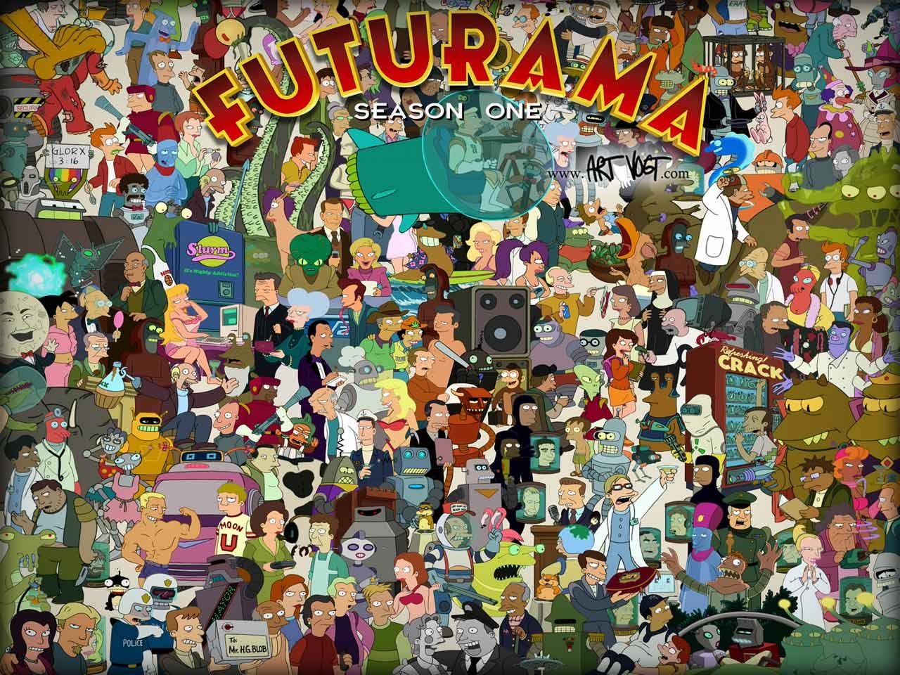Futurama Wallpaper 4k, Futurama, Cartoons