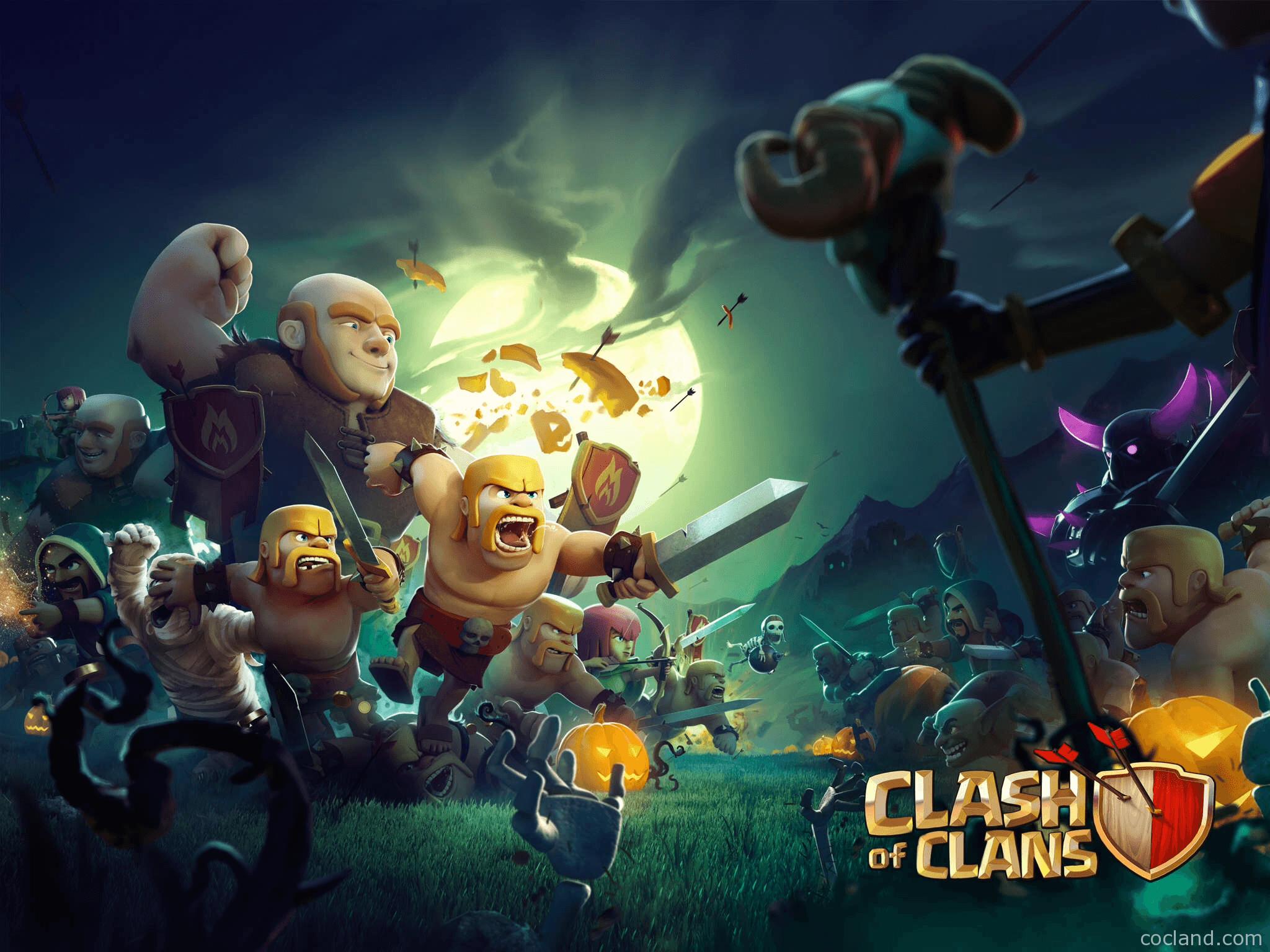 Clash Of Clans Wallpaper Iphone, Clash Of Clans, Game