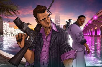 Grand Theft Auto Vice City background wallpaper