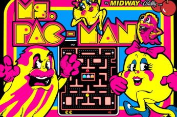 Ms Pac-Man Desktop Wallpaper