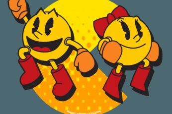 Ms Pac-Man Free Desktop Wallpaper