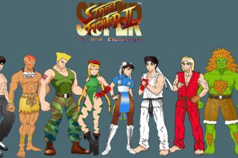 Street Fighter II Wallpaper Desktop 4k