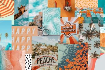 Aesthetic Summer Collages Desktop Desktop Wallpapers