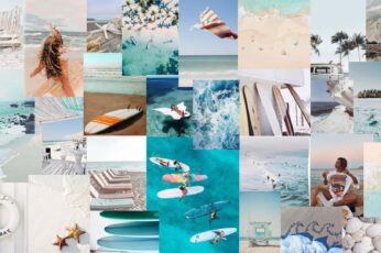 Aesthetic Summer Collages Desktop Free 4K Wallpapers
