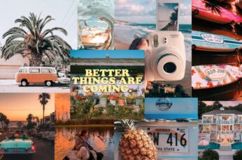 Aesthetic Summer Collages Desktop Hd Wallpaper