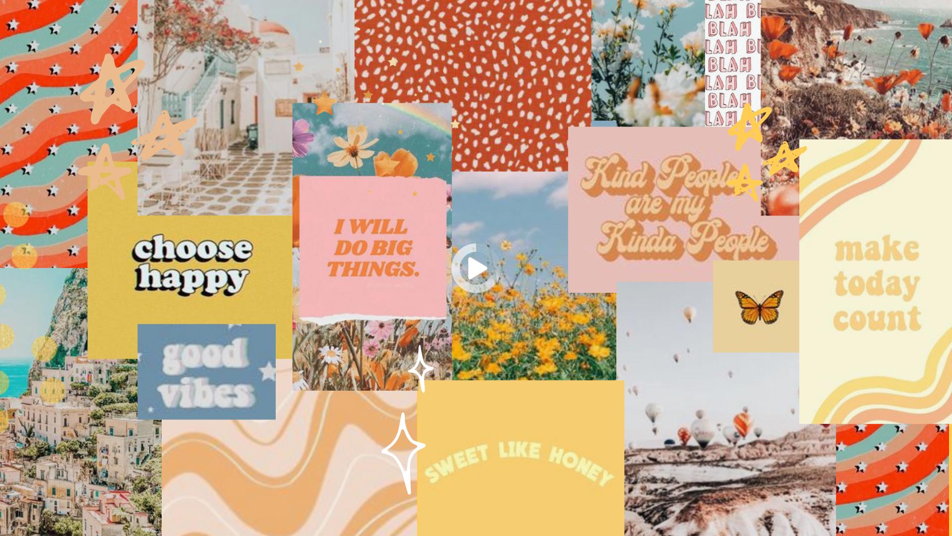 Aesthetic Summer Collages Desktop Hd Wallpaper 4k For Pc, Aesthetic Summer Collages Desktop, Aesthetic
