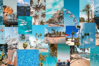 Aesthetic Summer Collages Desktop Pc Wallpaper