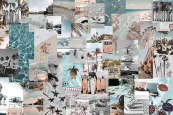 Aesthetic Summer Collages Desktop Pc Wallpaper 4k