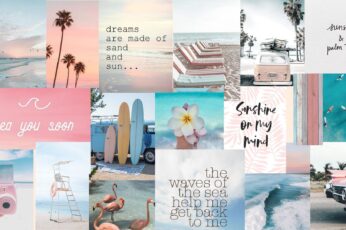Aesthetic Summer Collages Desktop cool wallpaper