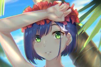 Anime Girl Summer 4k Wallpaper