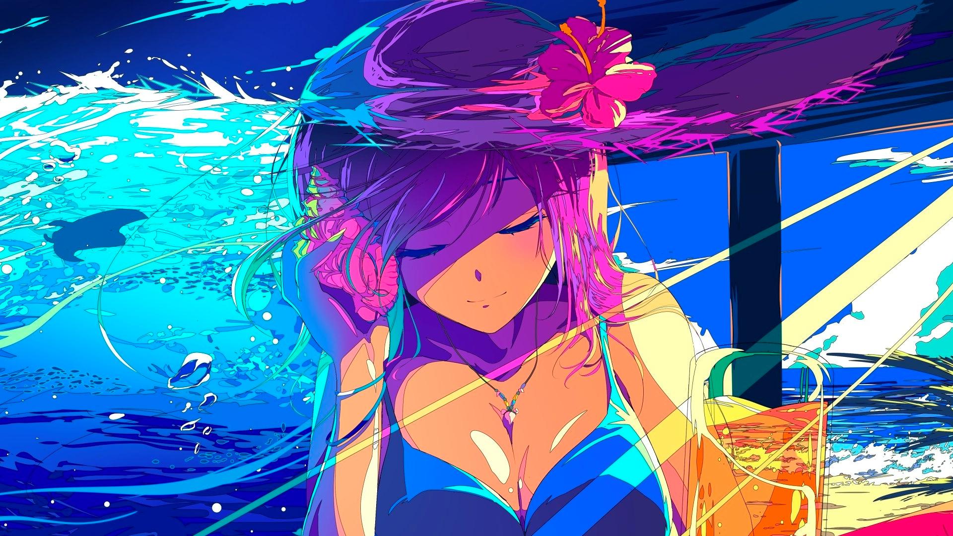 Anime Girl Summer Hd Wallpaper