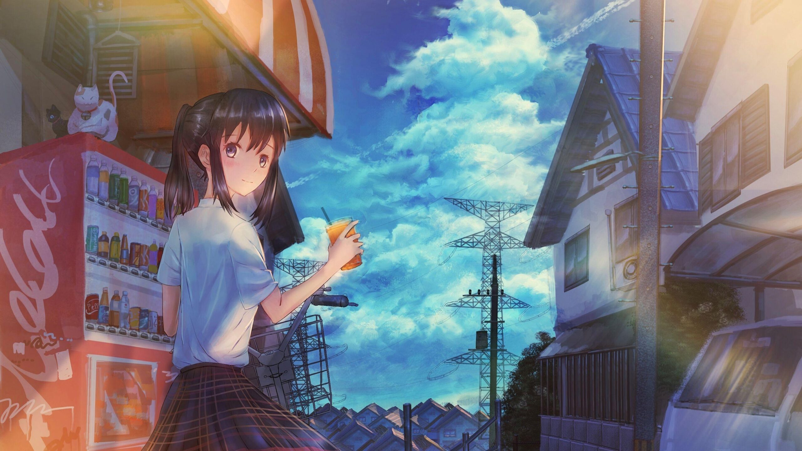 Anime Girl Summer Wallpaper 4k Download