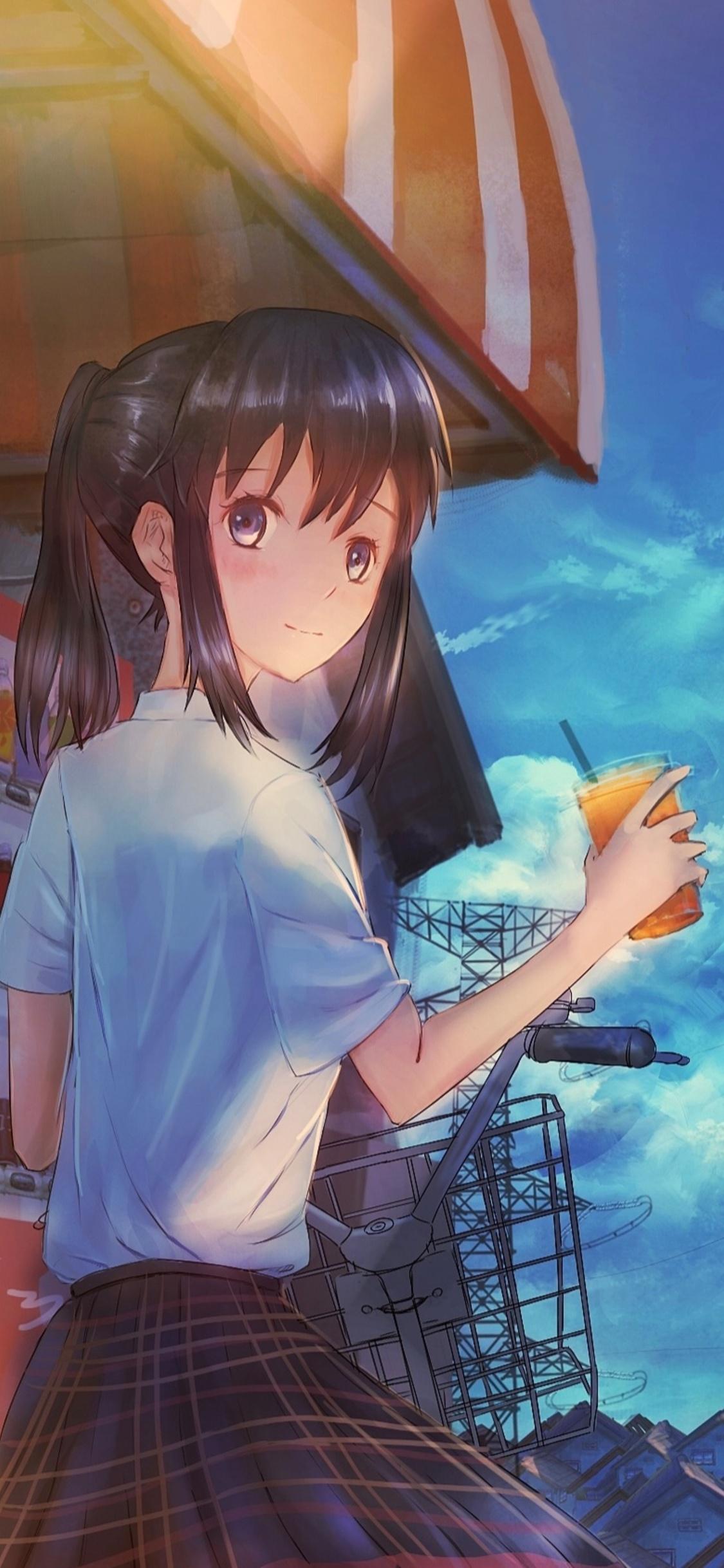 Anime Girl Summer Wallpaper 4k