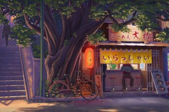 Anime Summer Nights 1080p Wallpaper