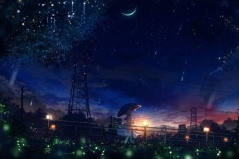 Anime Summer Nights Wallpaper 4k
