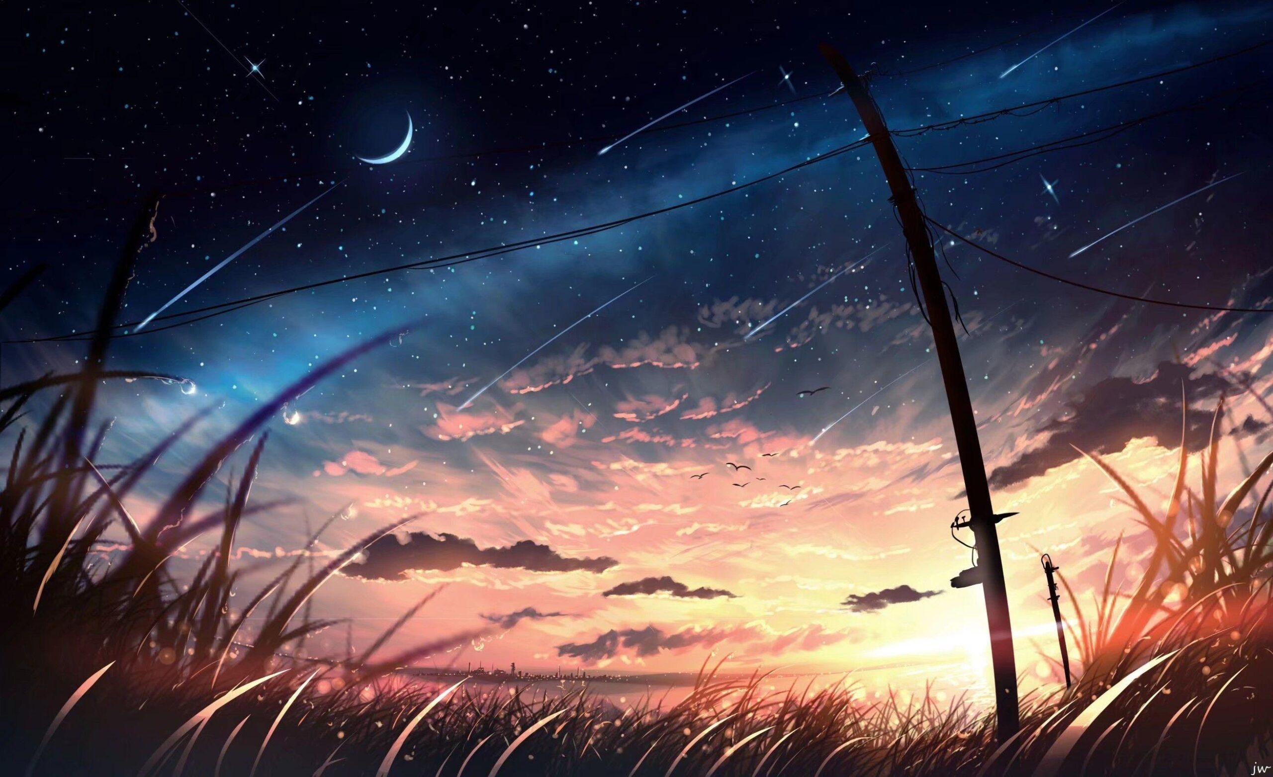 Anime Summer Nights Wallpaper Download