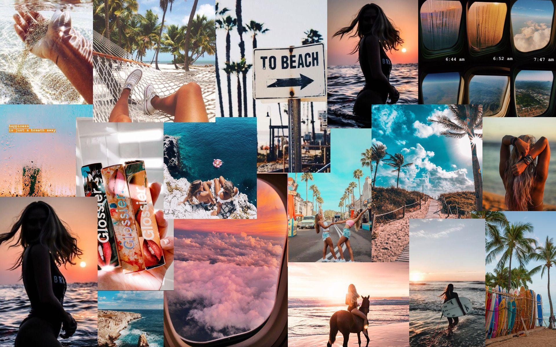 Collage Aesthetic Summer 4k Wallpapers, Collage Aesthetic Summer, Aesthetic
