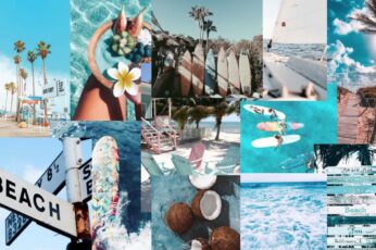 Collage Summer Desktop Wallpaper