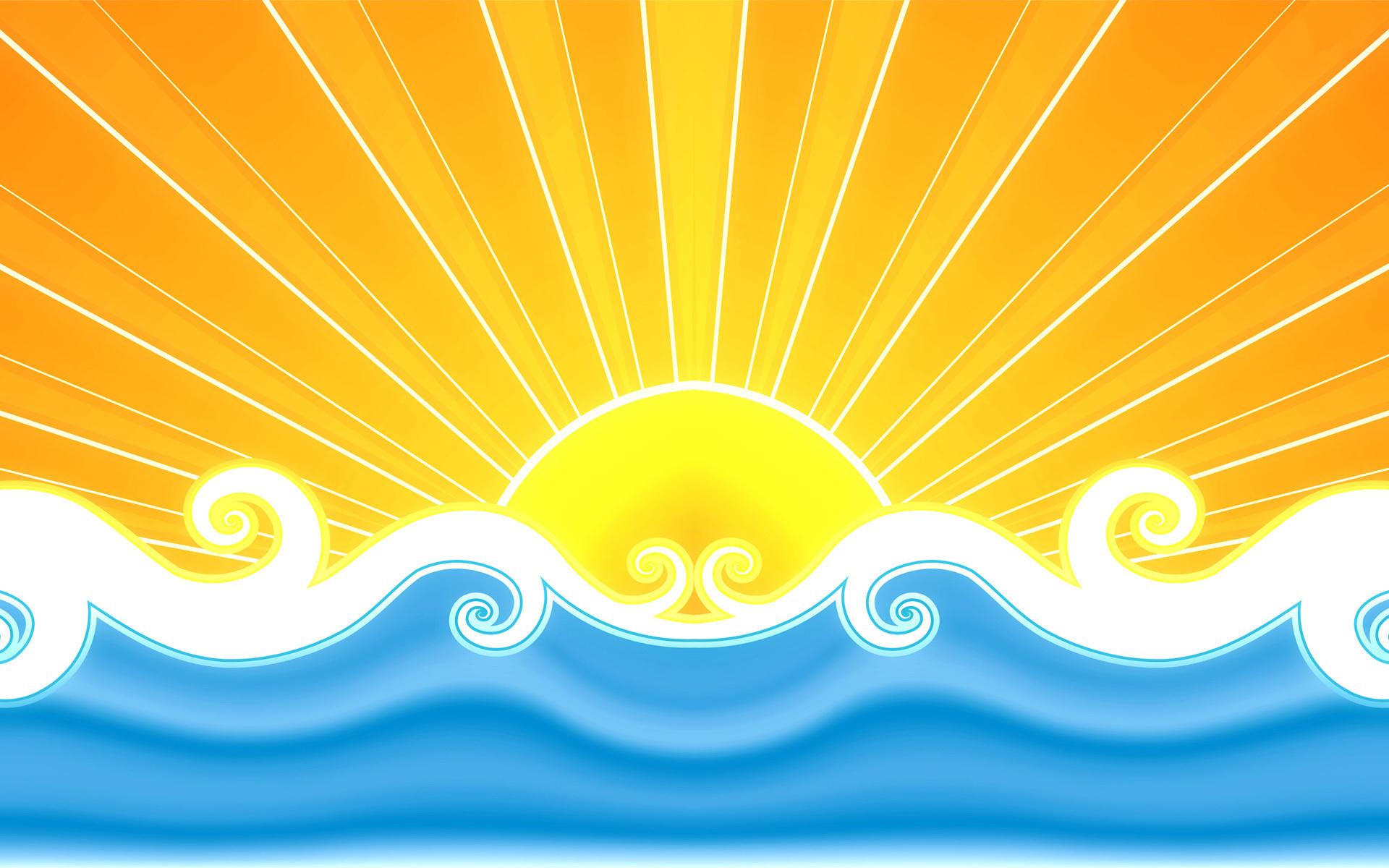 Cool Summer Sun Desktop Wallpaper 4k