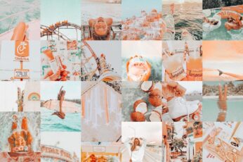 Orange Summer Collage 1080p Wallpaper