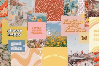 Orange Summer Collage Wallpaper